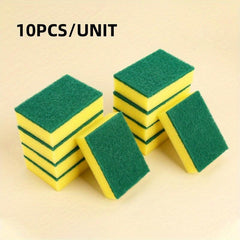 10pcs Non-Scratch Cleaning Sponges Kitchen Bathroom Utensils Essentials