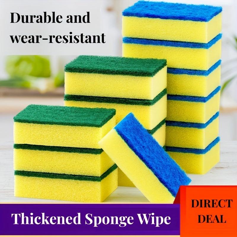 10pcs Non-Scratch Cleaning Sponges Kitchen Bathroom Utensils Essentials