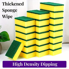 10pcs Non-Scratch Cleaning Sponges Kitchen Bathroom Utensils Essentials