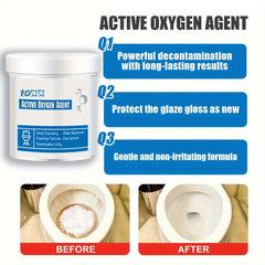 2pcs Ceramic Cleaning Agent Toilet Bowl Cleaner Bathroom Stain Scale Remover