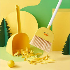 Kids Mini Broom and Dustpan Set - Portable Desktop Cleaning Toy