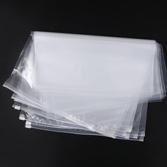 50pcs Thickened Transparent Zipper Clothing Bag High end Travel Storage