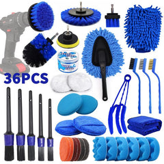 Car Cleaning Brush Set Drill Brush Attachment Set For Car Interior Exterior