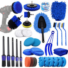 Car Cleaning Brush Set Drill Brush Attachment Set For Car Interior Exterior