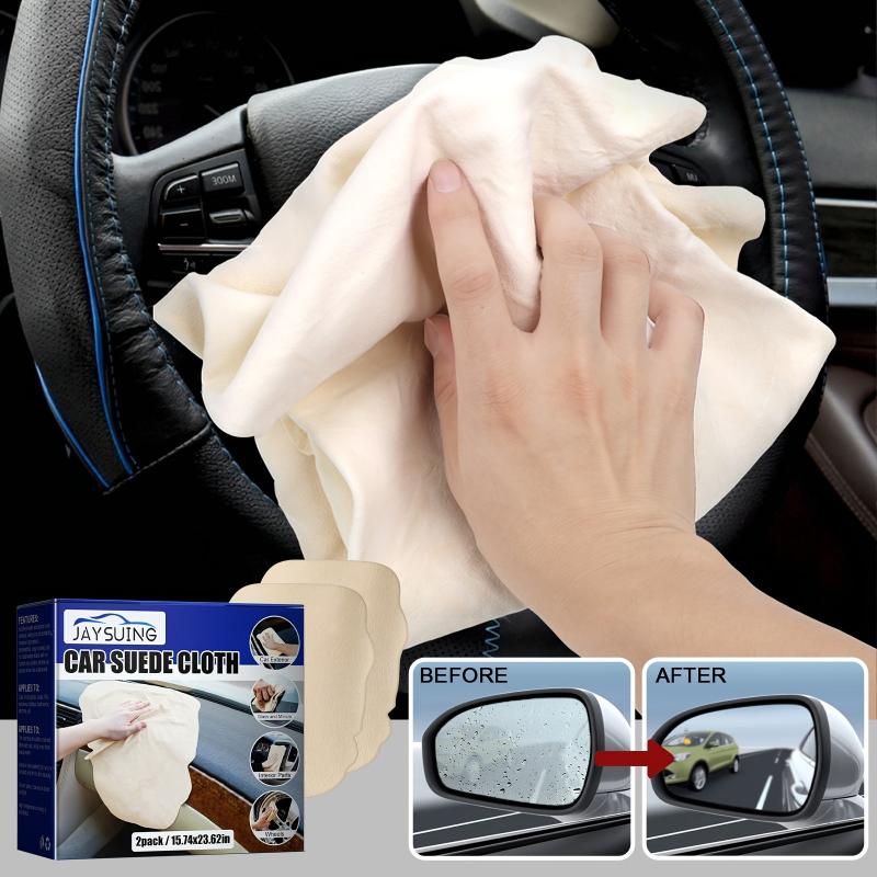 2pcs Car Cleaning Cloth Reusable Soft Drying Towel Multifunctional Household Rag