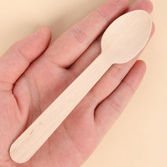100pcs Wooden Disposable Party Utensils Set
