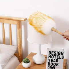 2pcs Wool Duster Lambswool Dusters with Wooden Handle