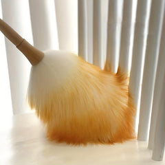 2pcs Wool Duster Lambswool Dusters with Wooden Handle