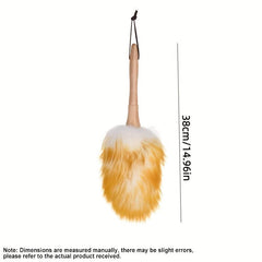 2pcs Wool Duster Lambswool Dusters with Wooden Handle
