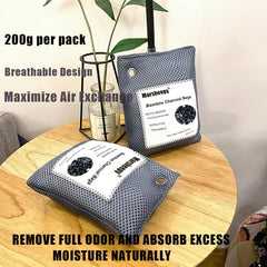 1pc Bamboo Charcoal Bag Deodorant Air Purifying for Pets Shoes Cars