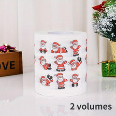 2pcs Christmas Printed Toilet Paper Decorations