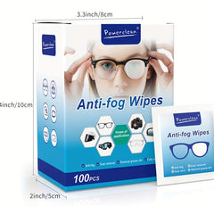 100pcs Eyeglass Cleaner Lens Wipes Non Scratching Non Streaking Anti-fog