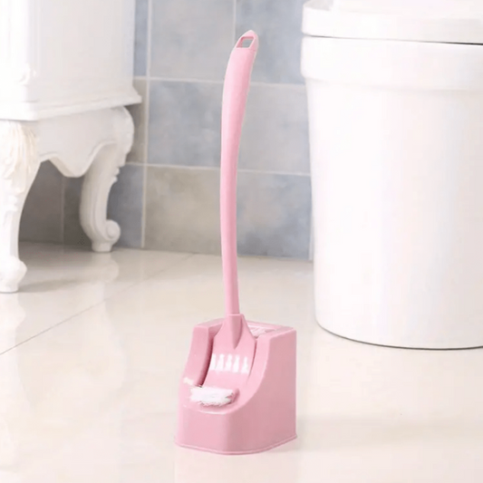 Double Sided Toilet Brush Set Soft Bristle Cleaning Brush