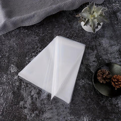 50pcs Disposable Icing Pastry Bags Clear Piping Bags For Cream Frosting