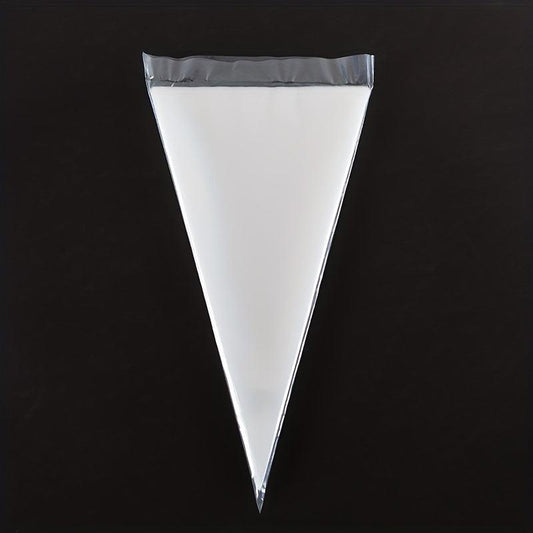 50pcs Disposable Icing Pastry Bags Clear Piping Bags For Cream Frosting