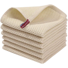 5pcs Square Towel Face Washing Hand Drying Kitchen Dish Cloth Household Rag