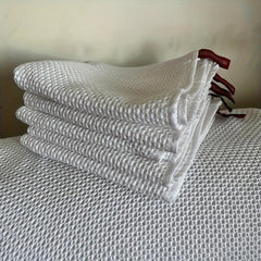 5pcs Square Towel Face Washing Hand Drying Kitchen Dish Cloth Household Rag