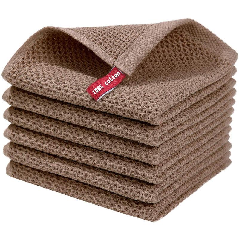 5pcs Square Towel Face Washing Hand Drying Kitchen Dish Cloth Household Rag