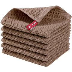 5pcs Square Towel Face Washing Hand Drying Kitchen Dish Cloth Household Rag