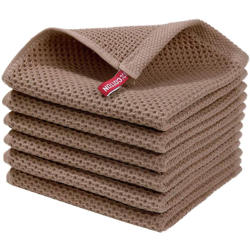 5pcs Square Towel Face Washing Hand Drying Kitchen Dish Cloth Household Rag