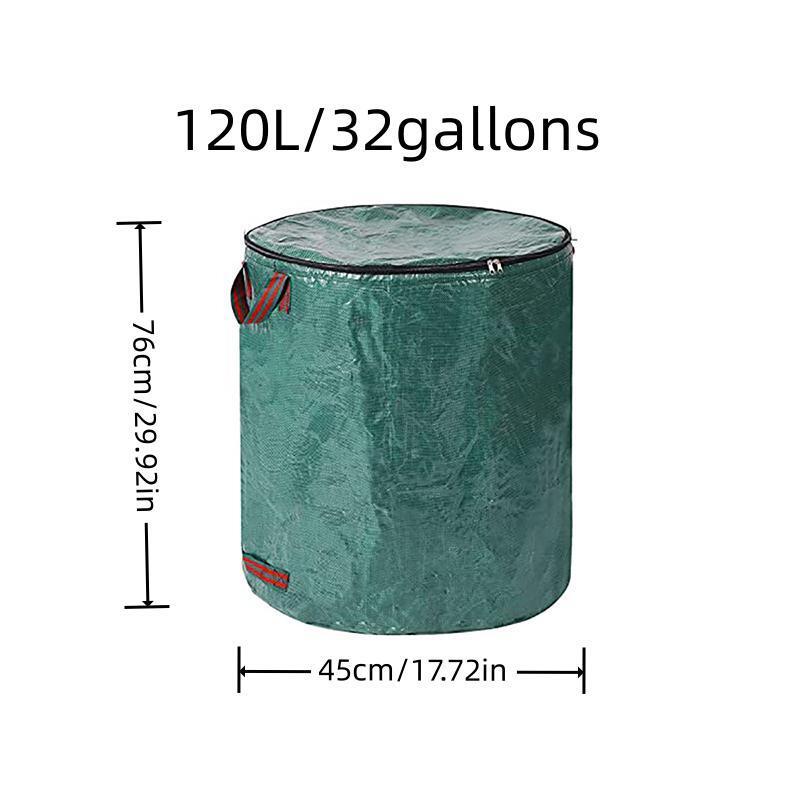 Oversized Drop Leaf Bag With Zipper Lid & Handle