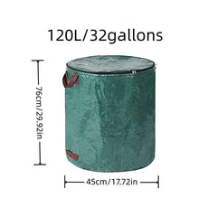 Oversized Drop Leaf Bag With Zipper Lid & Handle