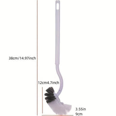 1pc Curved Toilet Brush Enhance Cleaning Experience
