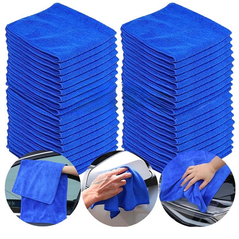 5pcs Microfiber Cleaning Cloth for Home and Car, Multifunctional Household Rag