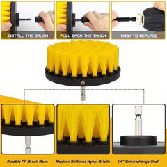 7pcs Drill Brush Set Power Scrubber Grout Floor Bathroom Tub Tile