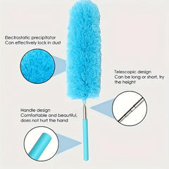 Household Extendable Microfiber Duster Bendable Dusting Brush with Washable Head