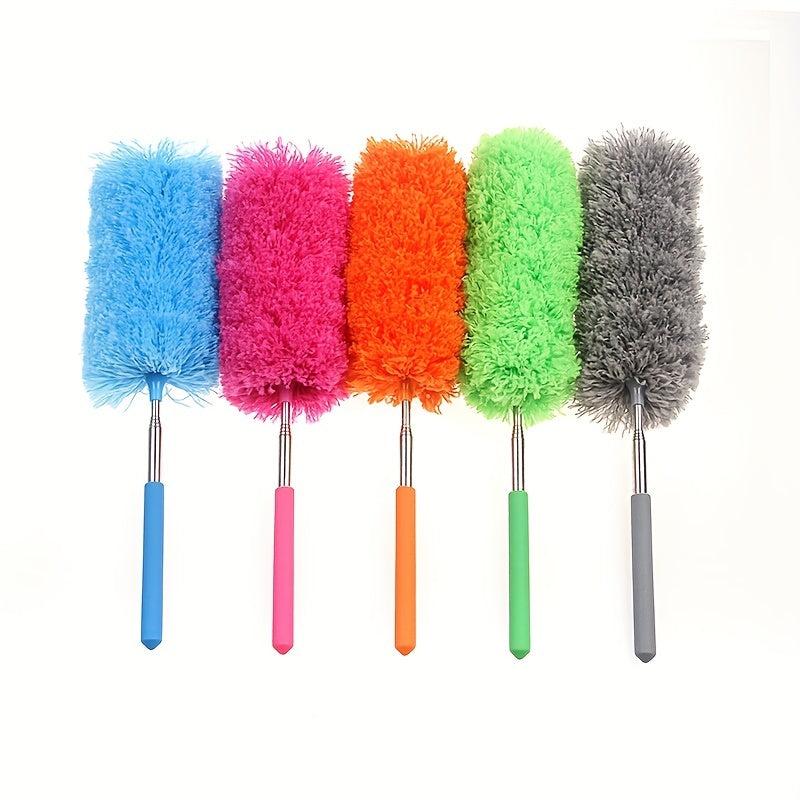 Household Extendable Microfiber Duster Bendable Dusting Brush with Washable Head