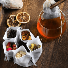 100 Reusable Drawstring Soup Bags for Cooking Spices, Bone Broth