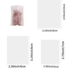 100 Reusable Drawstring Soup Bags for Cooking Spices, Bone Broth