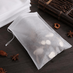 100 Reusable Drawstring Soup Bags for Cooking Spices, Bone Broth