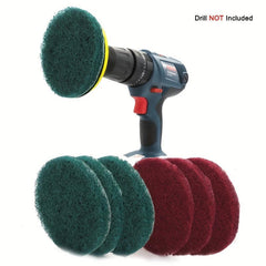 Drill Power Brush Tile Scrubber Cleaning Kit for Bathroom Kitchen