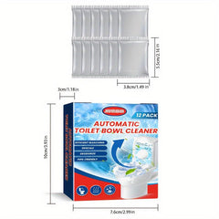 12pcs Automatic Toilet Bowl Cleaner Tablet Strong Descaling Agent Deodorant