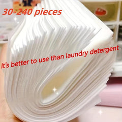 Power Laundry Detergent Sheets 180pcs Antibacterial Clothes Cleaner