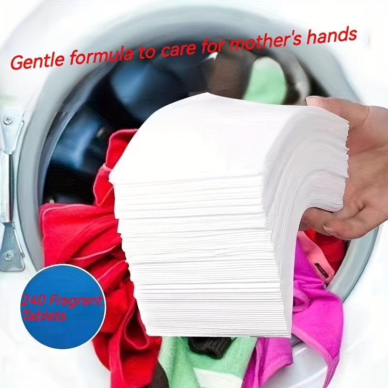 Power Laundry Detergent Sheets 180pcs Antibacterial Clothes Cleaner