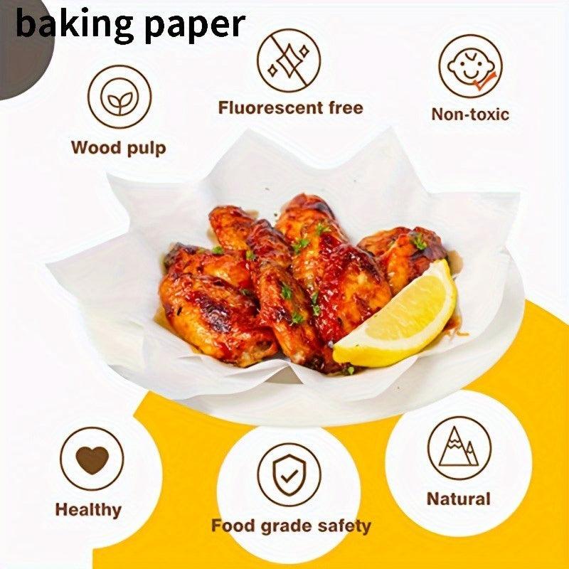100pcs Baking Parchment Paper 15 24 20 32 Cm - Non Stick Precut Unbleached