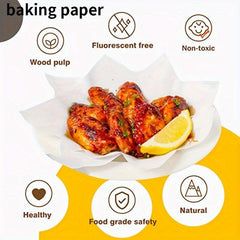 100pcs Baking Parchment Paper 15 24 20 32 Cm - Non Stick Precut Unbleached