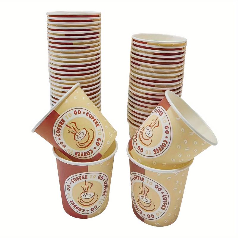 50pcs 4 Oz Disposable Paper Cups for Bathroom Mouthwash Sampling Drinking