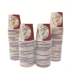 50pcs 4 Oz Disposable Paper Cups for Bathroom Mouthwash Sampling Drinking