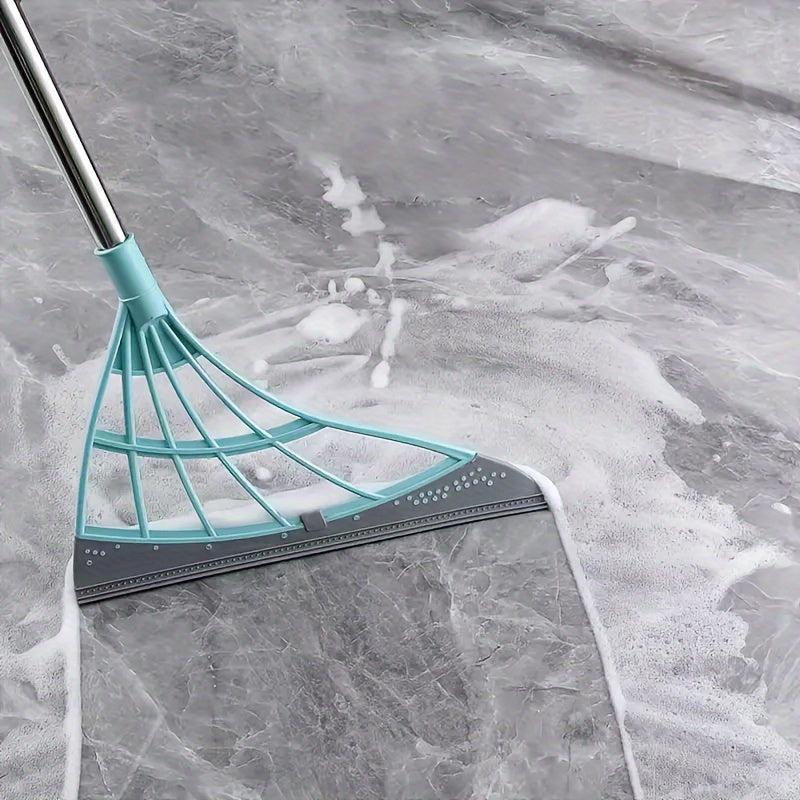 3pcs Household Broom Dustpan Squeegee Set Long Handle Floor Cleaning Tools