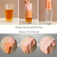 10pcs Cleaning Cloth Dishwashing Towel Household Rag Window Cleaning