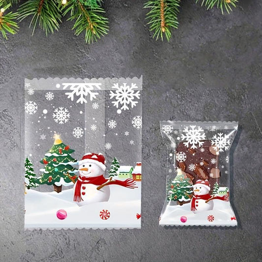Clear Self Adhesive Bags for Treats, Snacks, and Gifts - Pack of 100