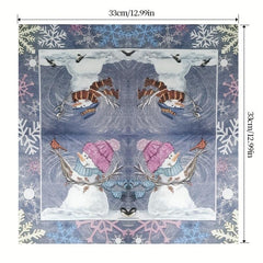 20pcs Disposable Napkins Lovely Snowman Print Christmas Dinner Decor