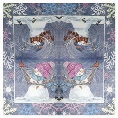 20pcs Disposable Napkins Lovely Snowman Print Christmas Dinner Decor