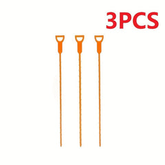 5pcs Pipe Dredging Tool U-shaped Hook Hair Catcher