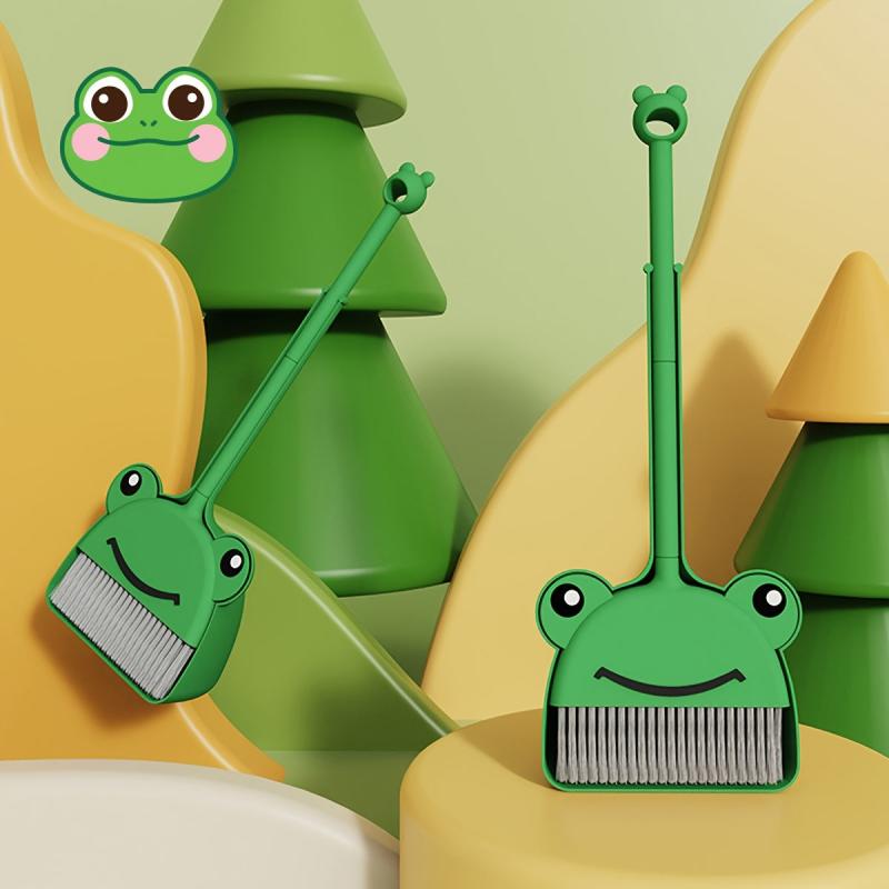 Cartoon Broom And Dustpan Set Portable Small Broom And Dustpan Floor Cleaning
