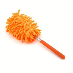 Telescopic Dust Removal Brush Stainless Steel Handle Chenille Duster